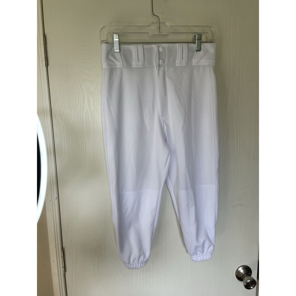 Men’s White Easton Rival+ knicker Baseball Pants Size S